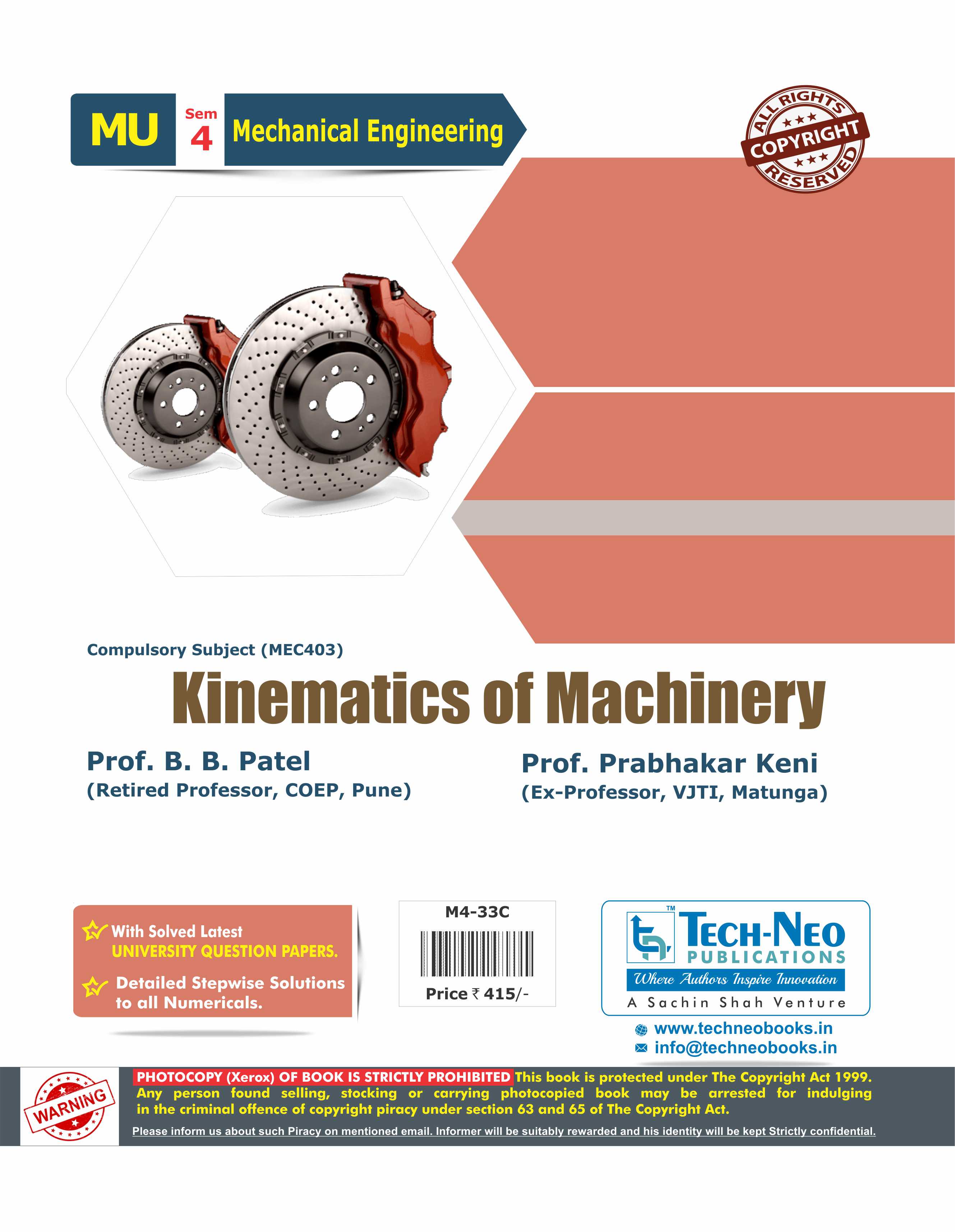 Kinematics of Machinery (MEC403)